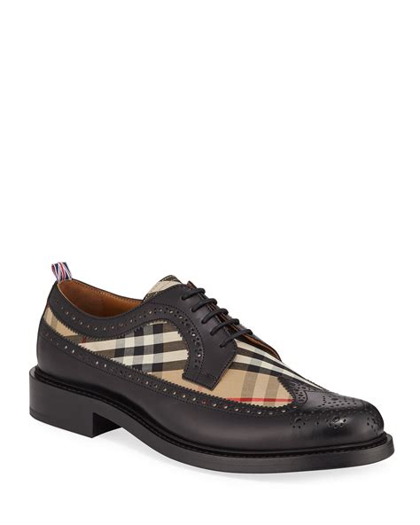 burberry dress shoes for men|burberry men's wingtip shoes.